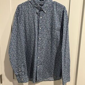 J. Crew Flexed Washed Floral Button Down Shirt